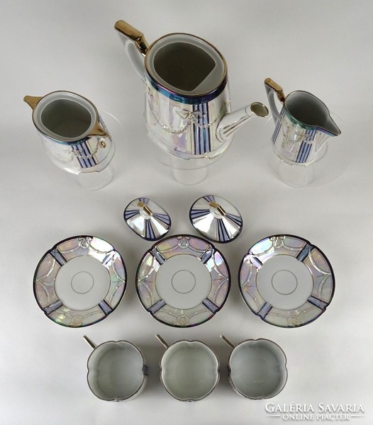 1N760 Old Art Nouveau Eosin tea set