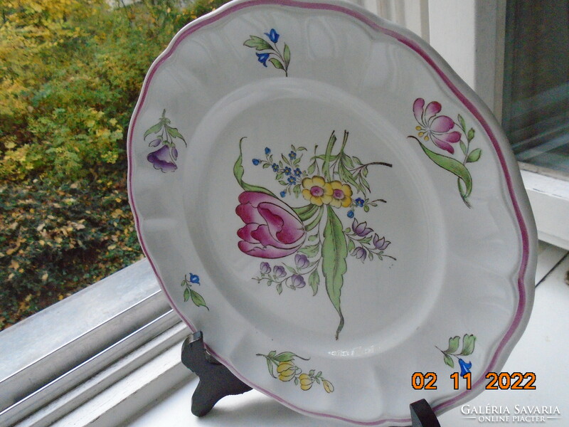 Spode marlborough sprays plate with a spectacular flower pattern 22 cm