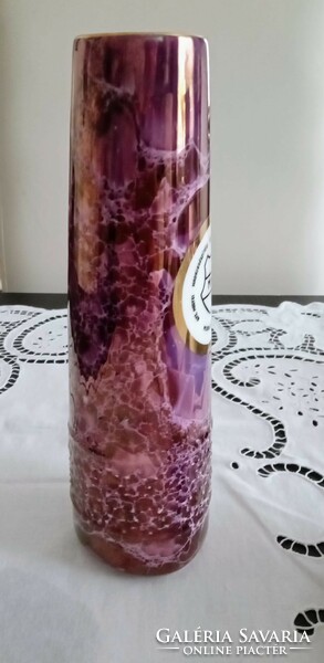 Hollóházi Lüsztermázas alkalomra készült váza