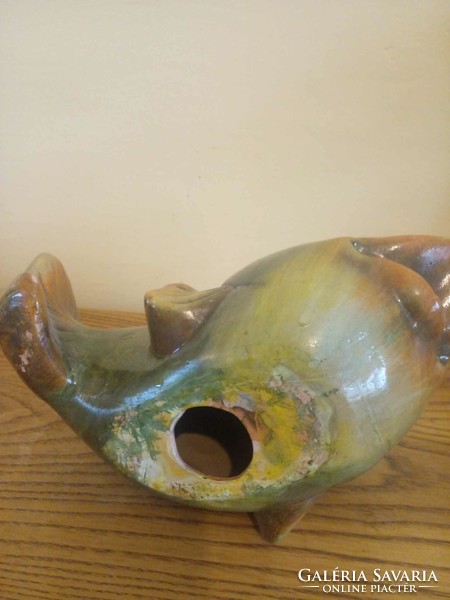 Extremely rare large Italian ceramic fish