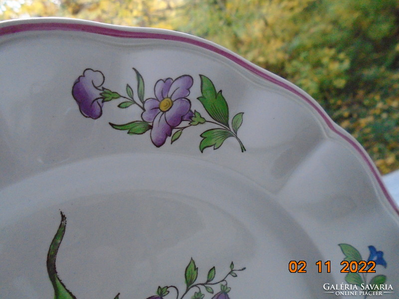 Spode marlborough sprays plate with a spectacular flower pattern 22 cm