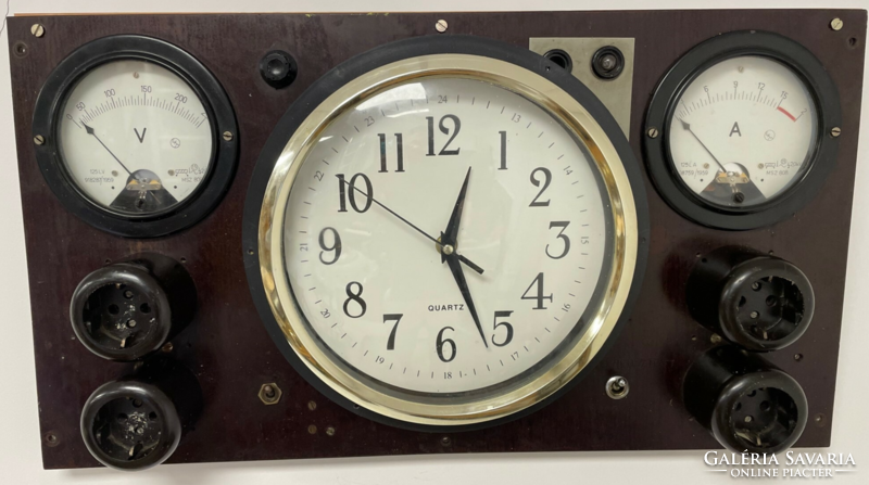 Wall clock, retro industrial ornament