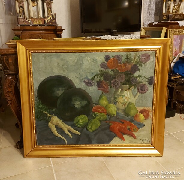 An antique painting by Ágost Benkhard!