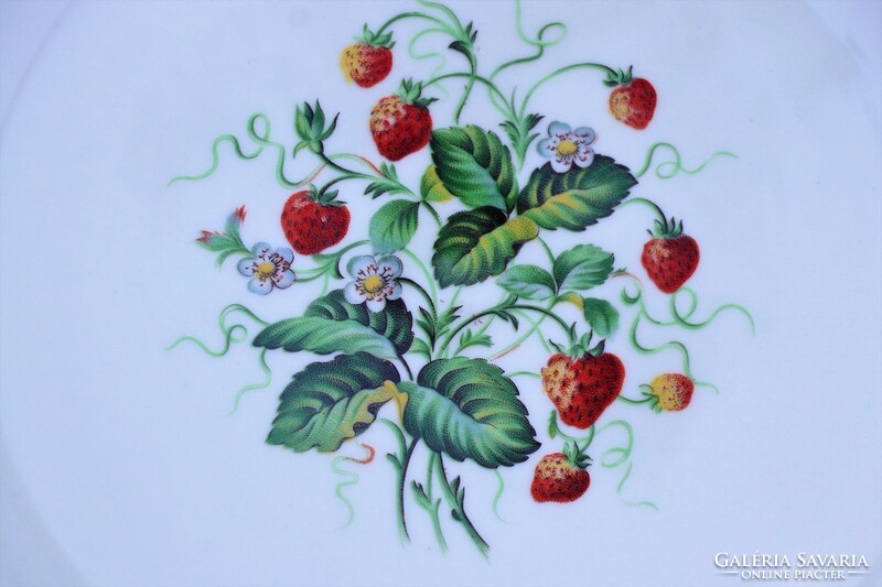 Strawberry cake plate, offering
