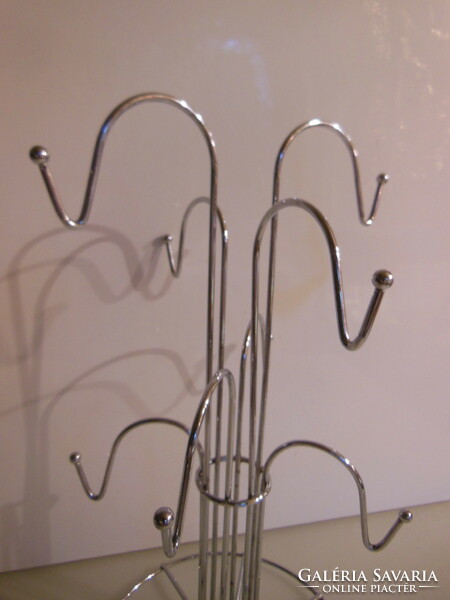 Stand - 38 x 22 cm - 8 arms - stainless steel - German - good condition