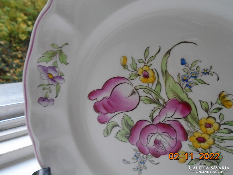 Spode marlborough sprays plate with a spectacular flower pattern 22 cm