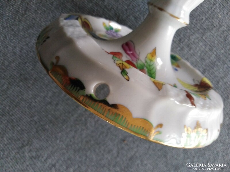 Herend candle holder - Victoria pattern / 14.5 Cm