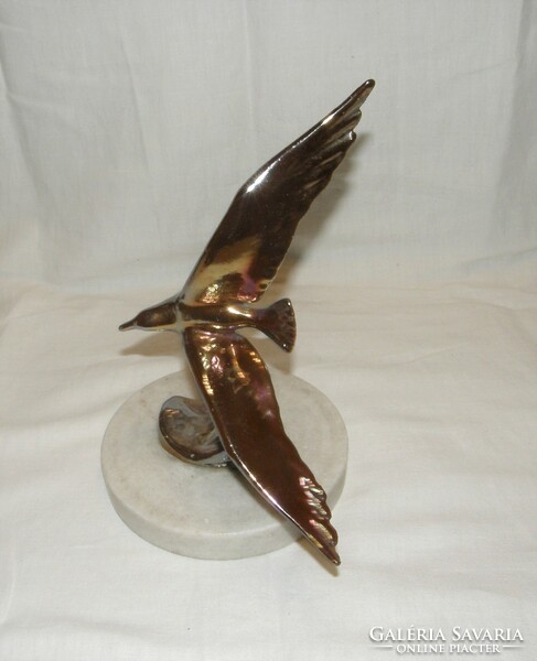 Golden cast iron seagull