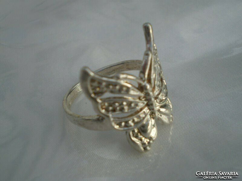 Discounted! Butterfly silver-plated ring