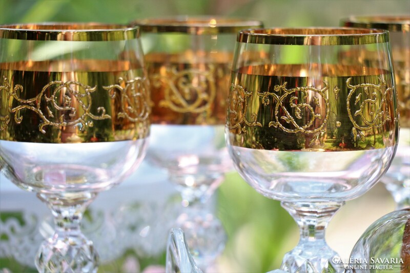 Czech Bohemian crystal glasses ii.