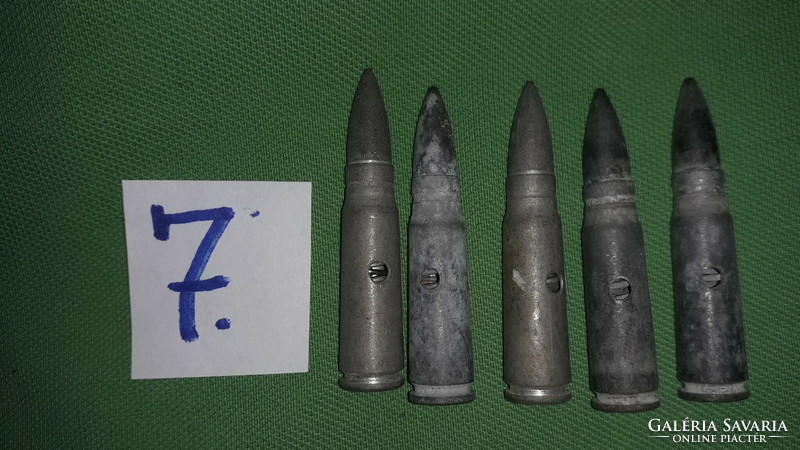 Antique neutralized perhaps machine gun ammunition / with markings 60 - 21 / 5 in one according to pictures 7.