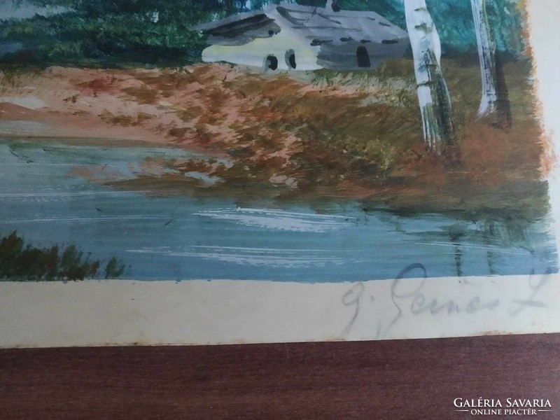 Very nice landscape, signed watercolor from 1934