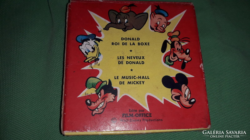 Antique 8 mm disney fairy tale cartoon with film box collector's condition according to the pictures