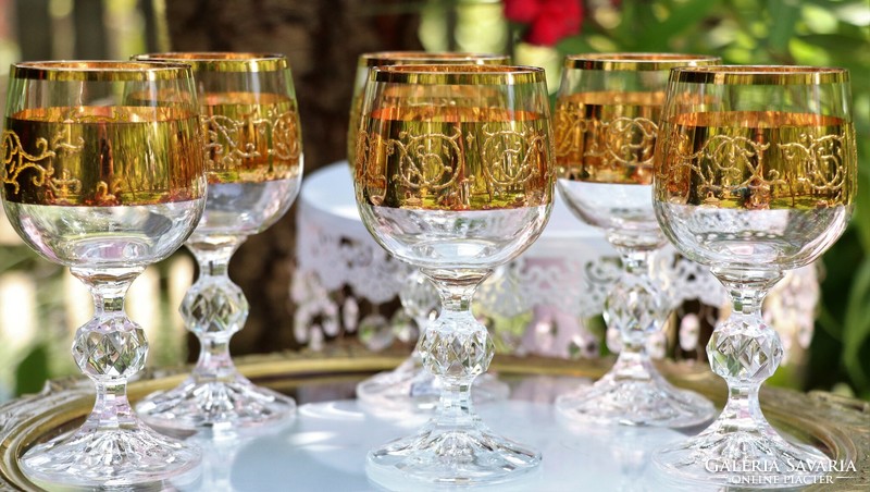 Czech Bohemian crystal glasses ii.