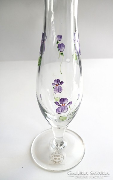 Paradise violet glass vase 20cm