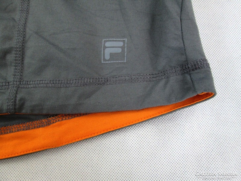 Original fila (2xl) gray men's breathable long-sleeved thin elastic sports top