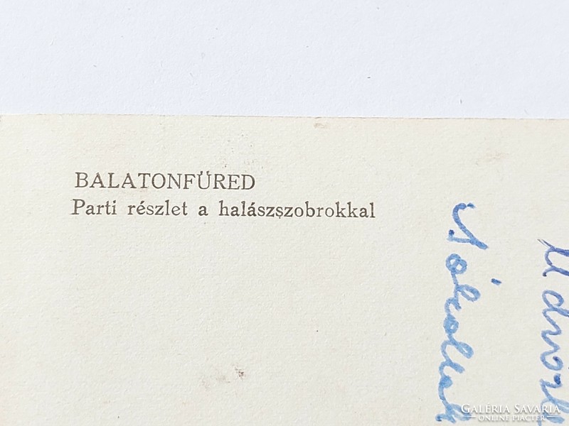 Régi képeslap fotó levelezőlap Balatonfüred