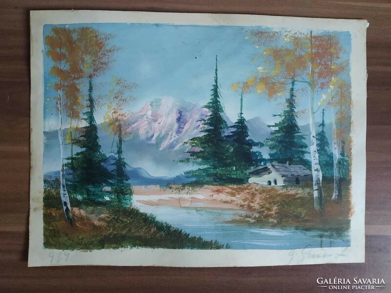 Very nice landscape, signed watercolor from 1934
