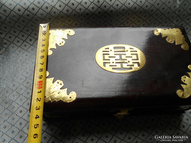 Eastern jewelry box - with copper studs and decoration