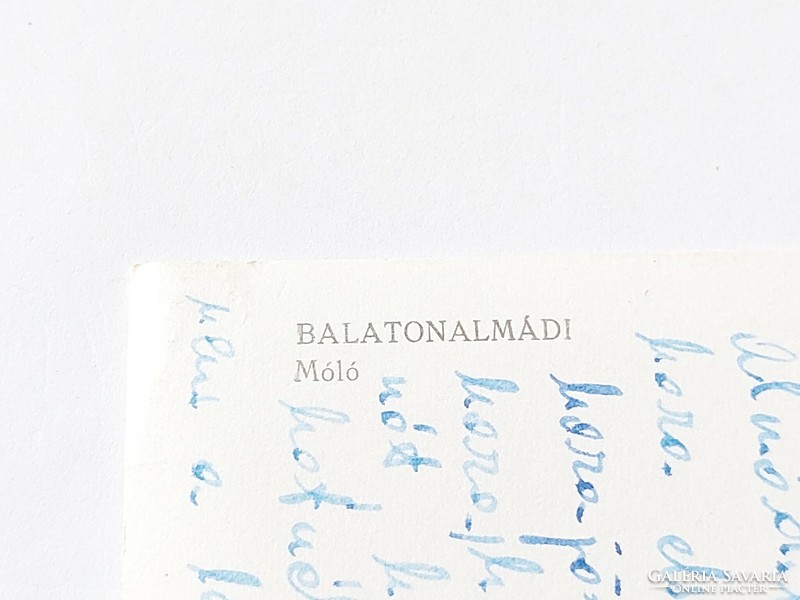 Régi képeslap fotó levelezőlap Balatonalmádi móló