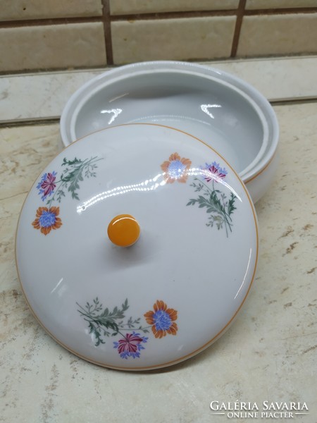Hollóházi small flower sugar bowl, bonbonier for sale!