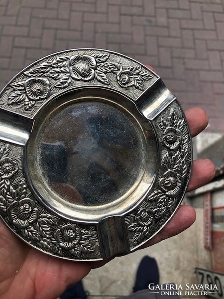 Alpakka art deco hamutál, 13 cm-es nagyságú, hibátlan.