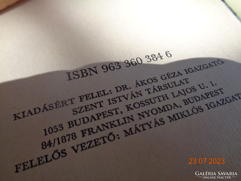 Hymns, selections from the Roman breviary, szt istván company 1984