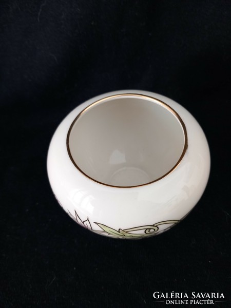 Beautiful Zsolnay spring mini vase, flawless, new