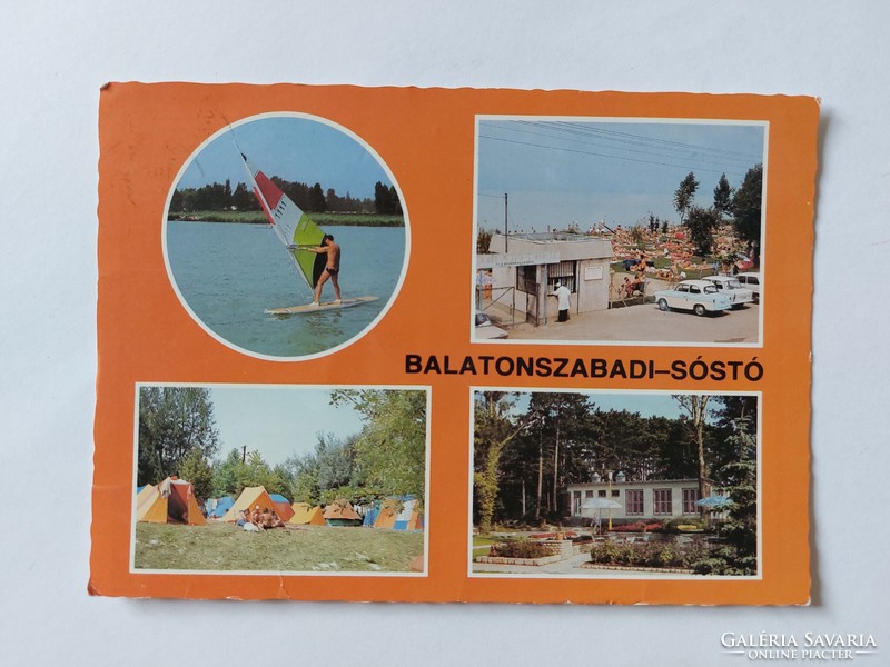 Régi képeslap fotó levelezőlap Balatonszabadi Sóstó