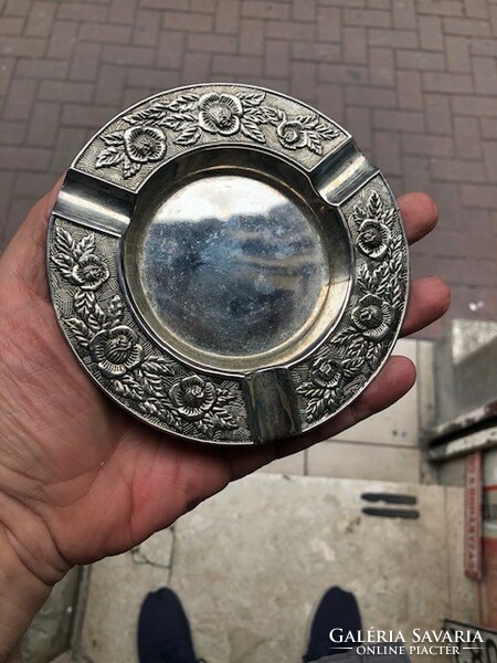 Alpakka art deco ashtray, size 13 cm, perfect.