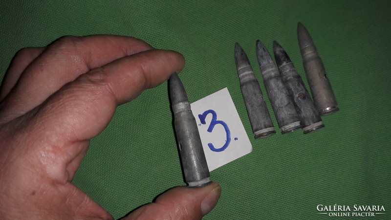 Antique neutralized perhaps machine gun ammunition / marked 60 - 21 / 5 pcs together according to pictures 3.