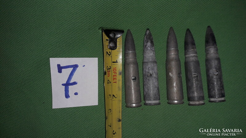 Antique neutralized perhaps machine gun ammunition / with markings 60 - 21 / 5 in one according to pictures 7.