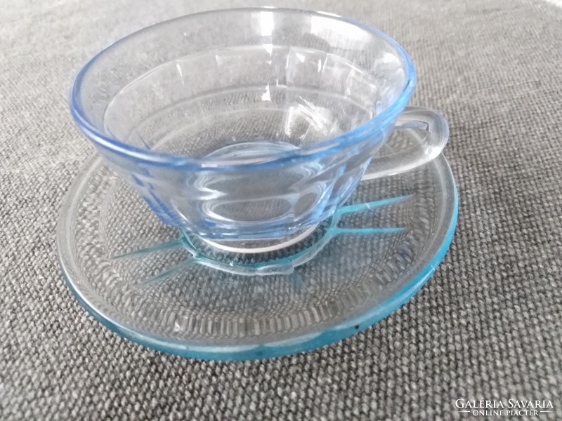 Miniature - glass coffee / blue