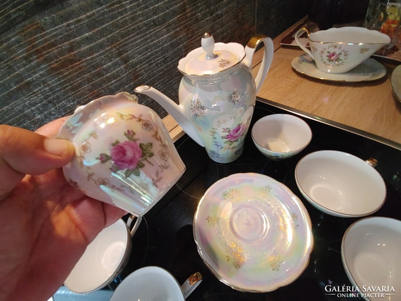 Khala gdr tea coffee set - one cup handle is missing