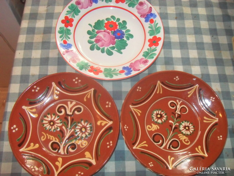 Ceramic wall plates 3 pieces in one