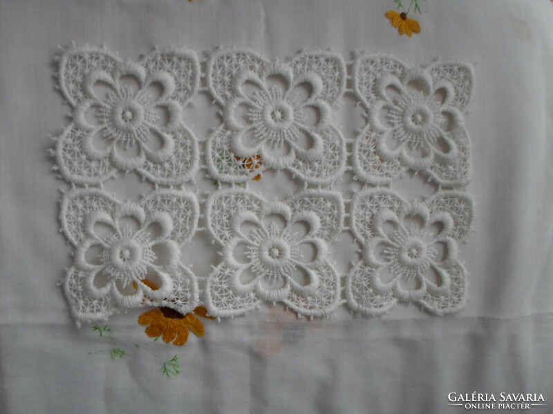 Crochet tablecloth 2. (Flower, rectangle)