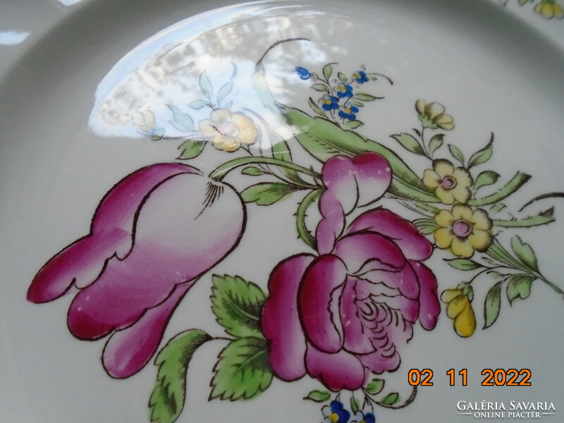 Spode marlborough sprays plate with a spectacular flower pattern 22 cm