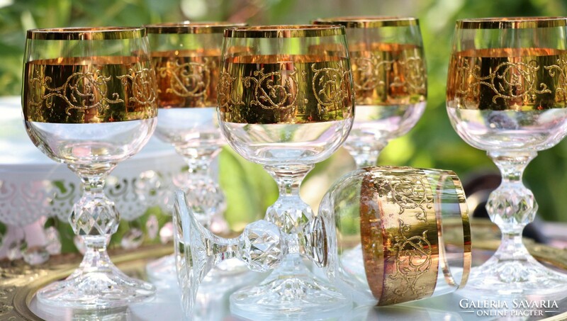 Czech Bohemian crystal glasses ii.