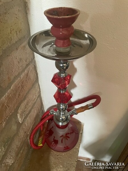 Hookah approx. 70 cm high, red