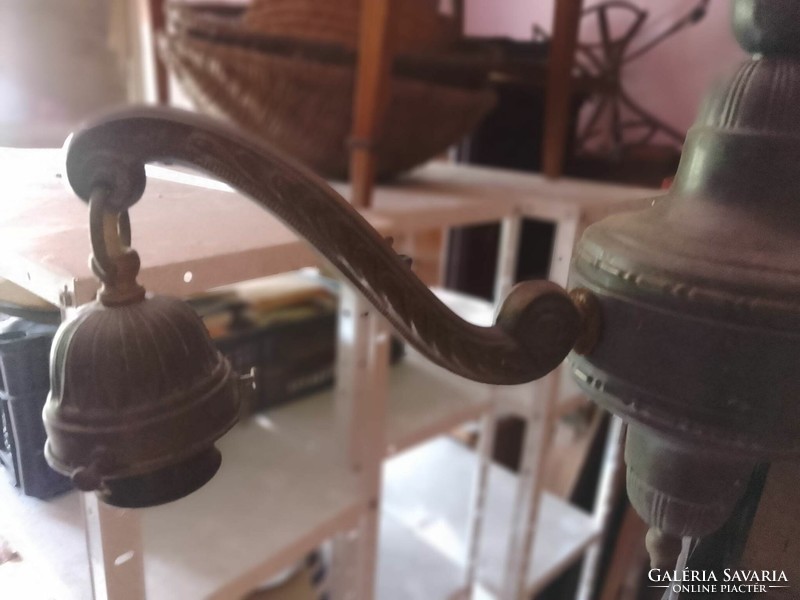 Antique copper chandelier