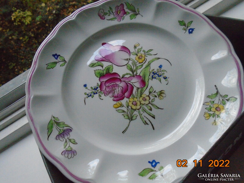 Spode marlborough sprays plate with a spectacular flower pattern 22 cm