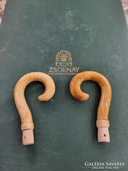 Antique Zsolnay faience umbrella holder
