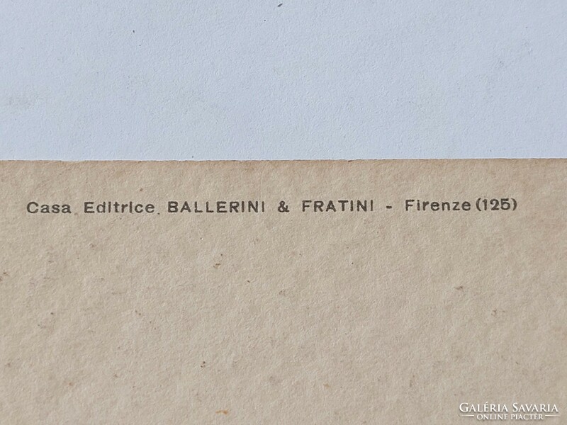 Régi művészeti Chiostri képeslap Ballerini & Fratini art deco levelezőlap