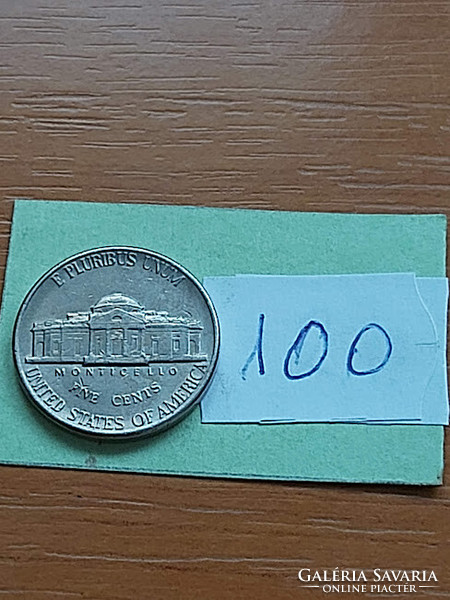 USA 5 CENT 1996 / P, Thomas Jefferson, Réz-nikkel  100
