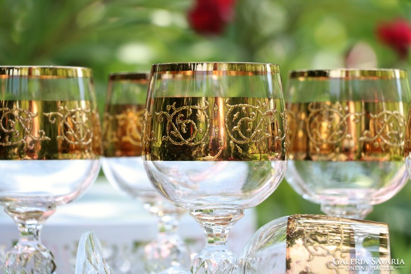 Czech Bohemian crystal glasses ii.