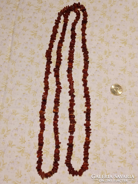 Old raw amber necklace