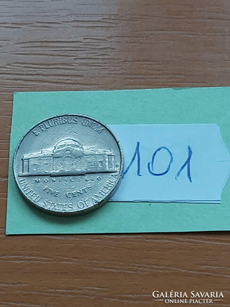Usa 5 cents 1964 / d, thomas jefferson, copper-nickel 101
