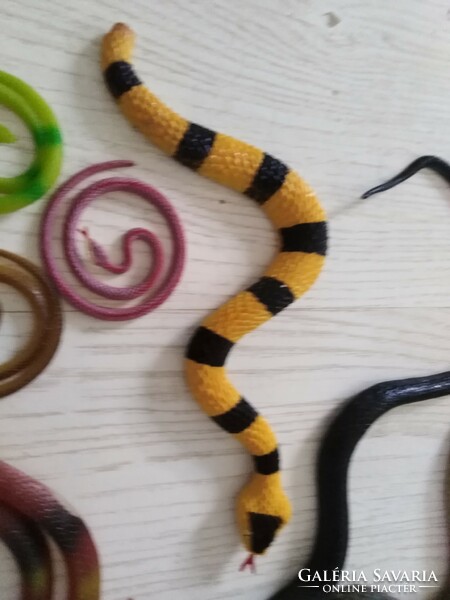 Plastic toy snakes - from a collection / 11 pcs.