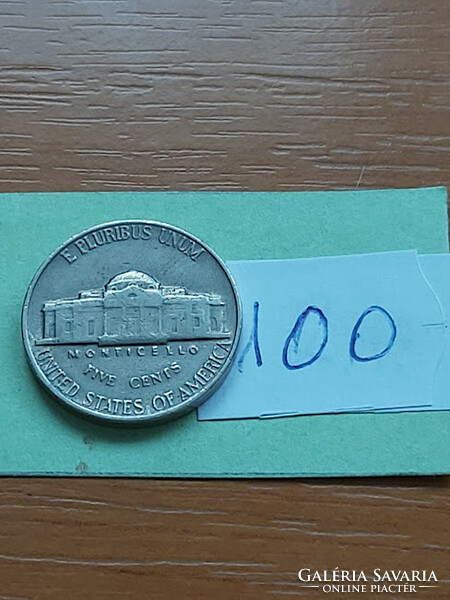 Usa 5 cents 1964 thomas jefferson copper nickel 100