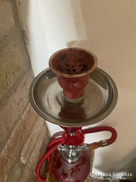 Hookah approx. 70 cm high, red